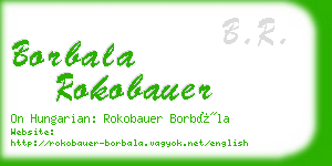 borbala rokobauer business card